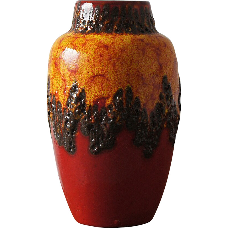 Vintage Fat Lava vases by Scheurich, Germany 1970s
