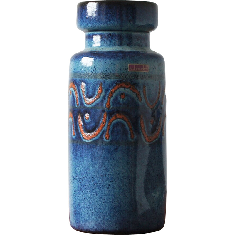 Vase vintage en céramique par Scheurich, 1970