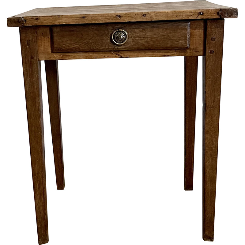 Vintage solid wood side table