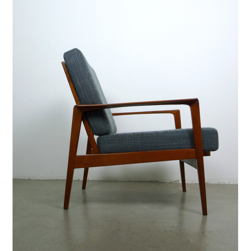 Walter Knoll easy chair with walnut frame - 1950s