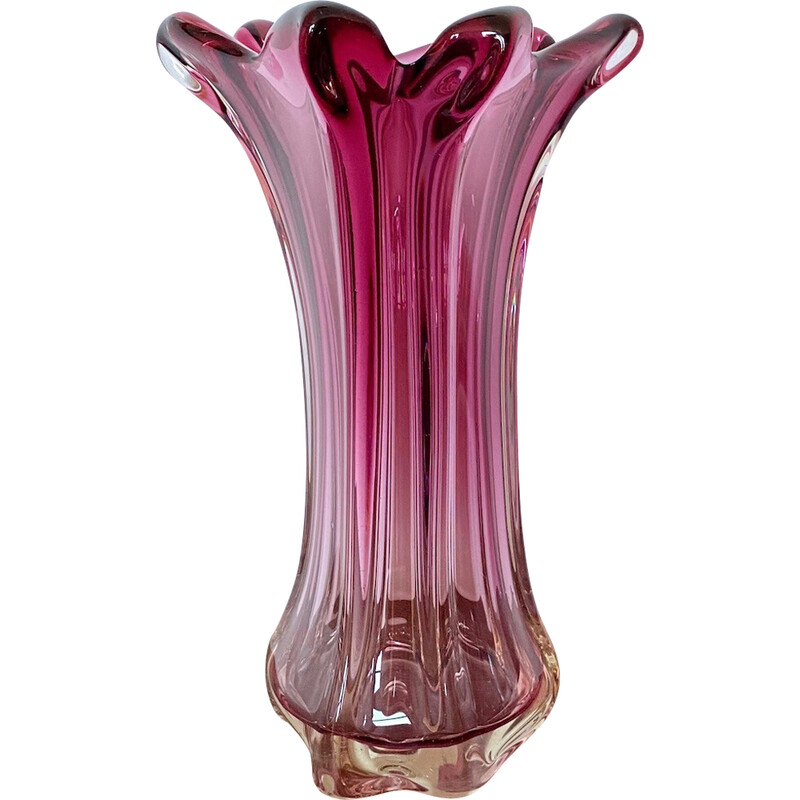 Altrosa Vase von Fratelli Toso