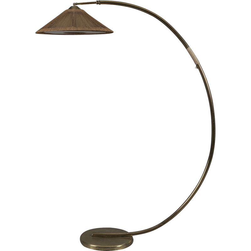 Vintage Bogenlampe floor lamp, Austria 1950s