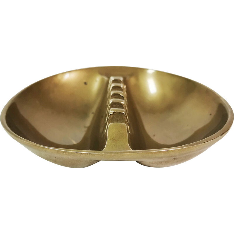 Vintage brass ashtray, Norway 1960s