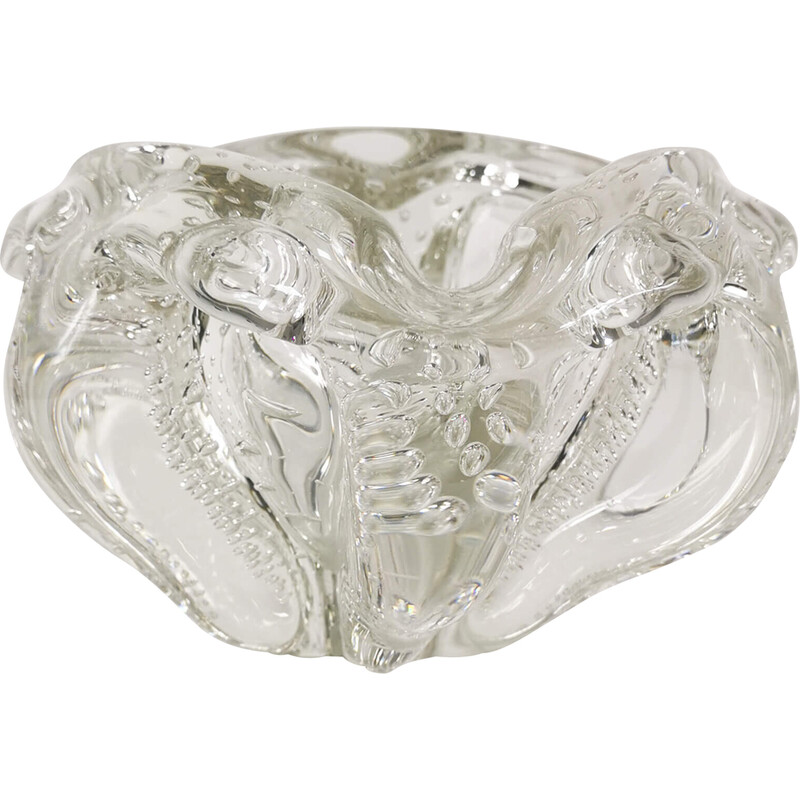 Vintage glass ashtray, Sweden 1960s