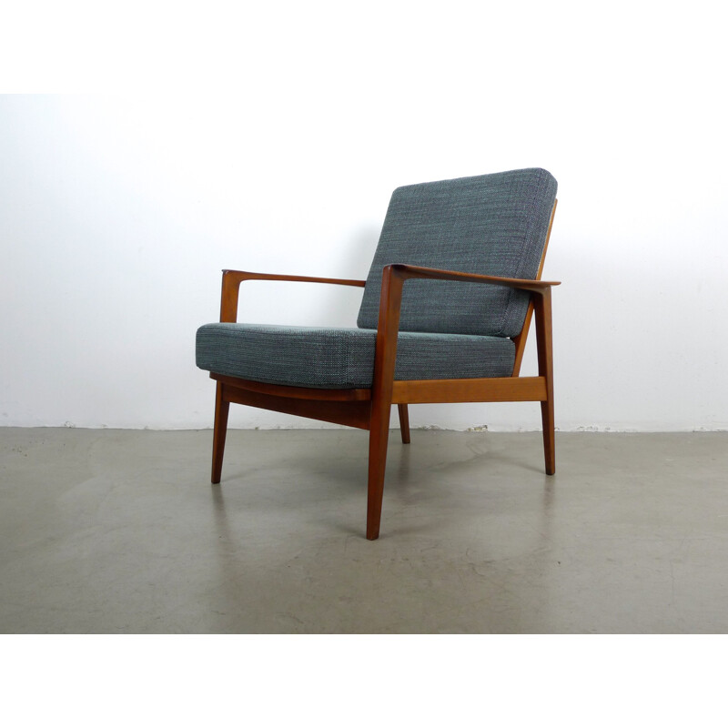 Walter Knoll easy chair with walnut frame - 1950s