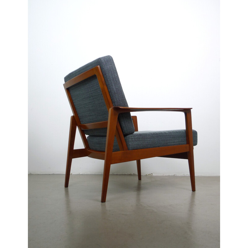 Walter Knoll easy chair with walnut frame - 1950s