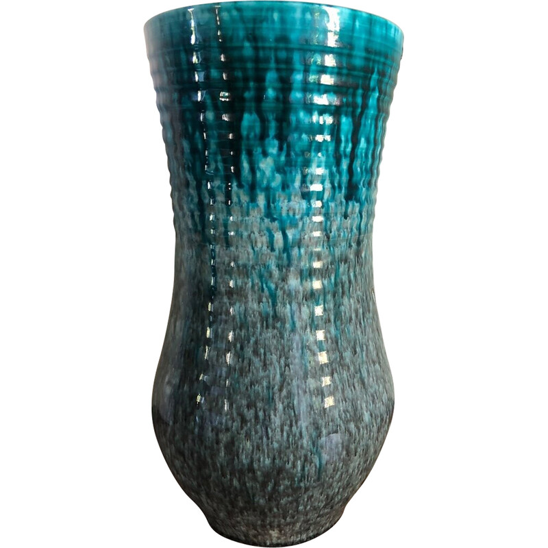 Vaso de cerâmica vintage do atelier Accolay, 1950