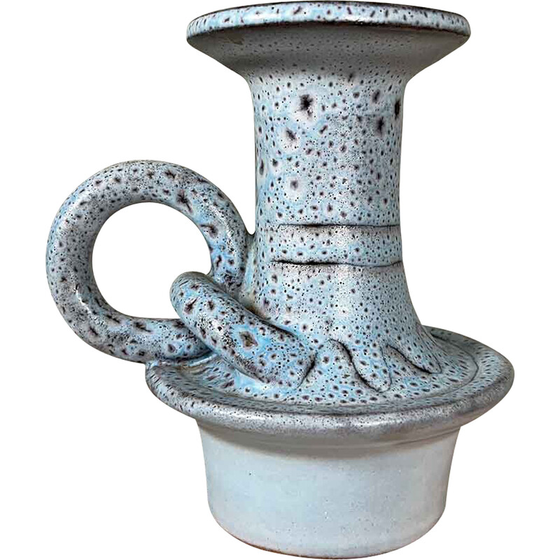Vintage-Keramik-Kerzenhalter von Jean Austruy