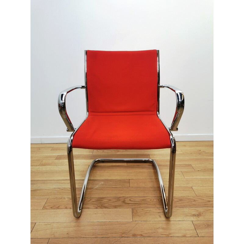 Set of 5 vintage sled chairs