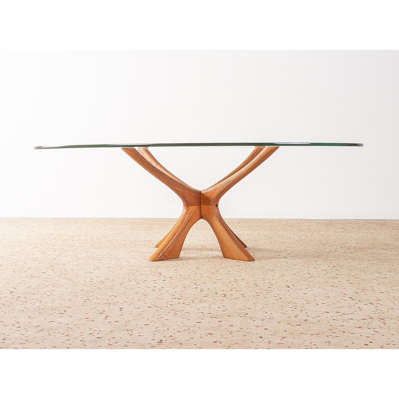 Vintage T118 coffee table in teak by Illum Wikkelsø for Niels Eilersen, Denmark 1960s