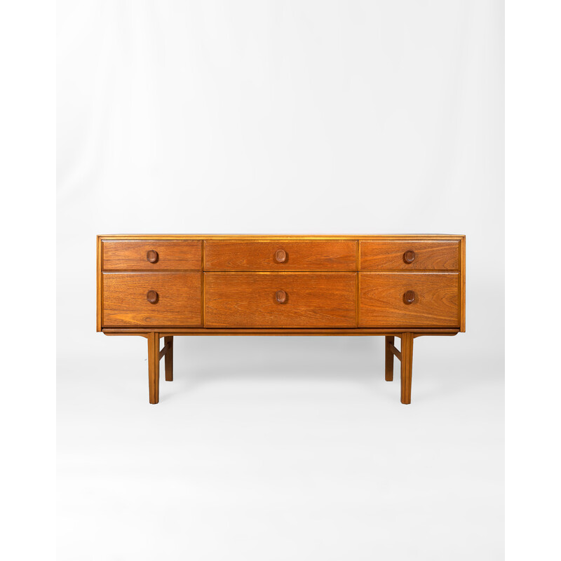 Vintage teak and beech chest of drawers for Meredew Furniture Ltd, United Kingdom 1970