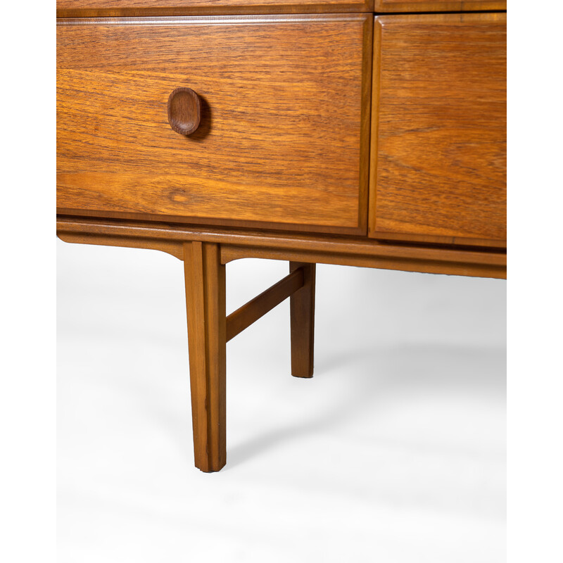 Vintage teak and beech chest of drawers for Meredew Furniture Ltd, United Kingdom 1970