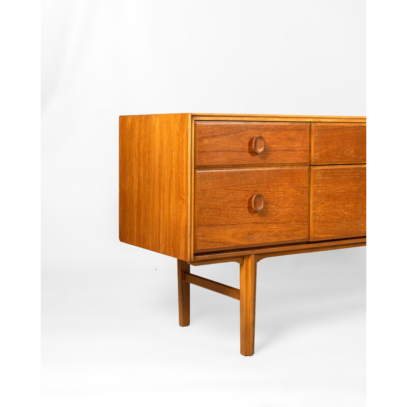 Vintage teak and beech chest of drawers for Meredew Furniture Ltd, United Kingdom 1970