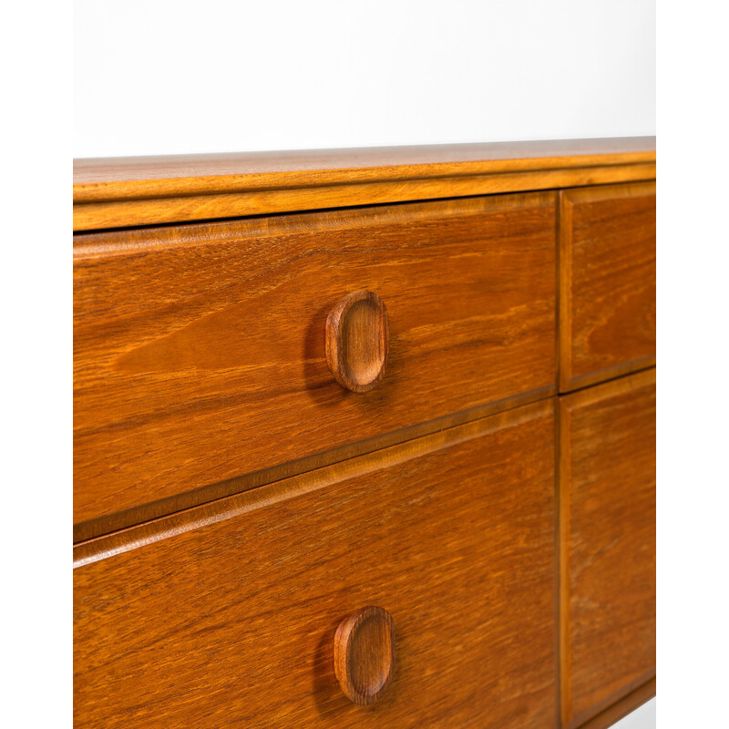 Vintage teak and beech chest of drawers for Meredew Furniture Ltd, United Kingdom 1970