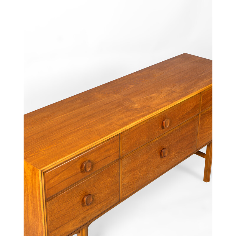Vintage teak and beech chest of drawers for Meredew Furniture Ltd, United Kingdom 1970