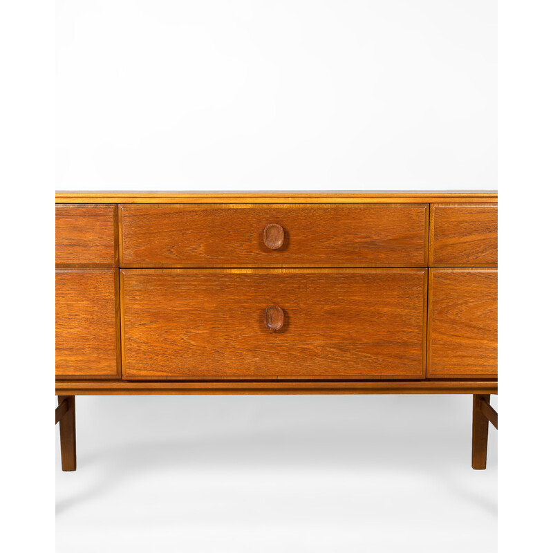 Vintage teak and beech chest of drawers for Meredew Furniture Ltd, United Kingdom 1970