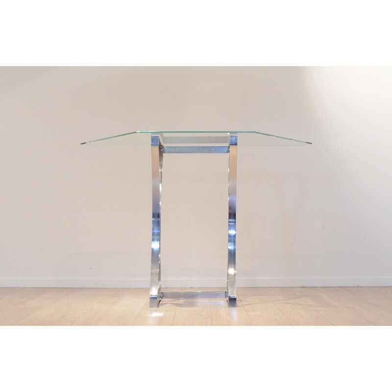 High side glass table - 1970s