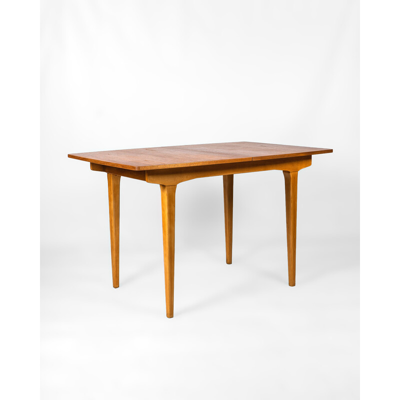 Vintage teak and beech dining set, Denmark 1970s