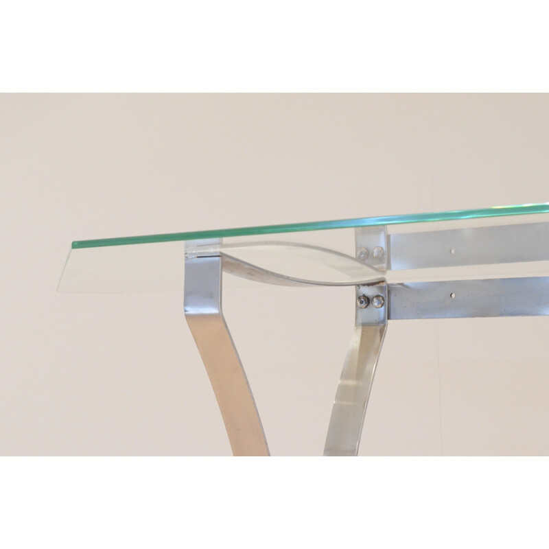 High side glass table - 1970s