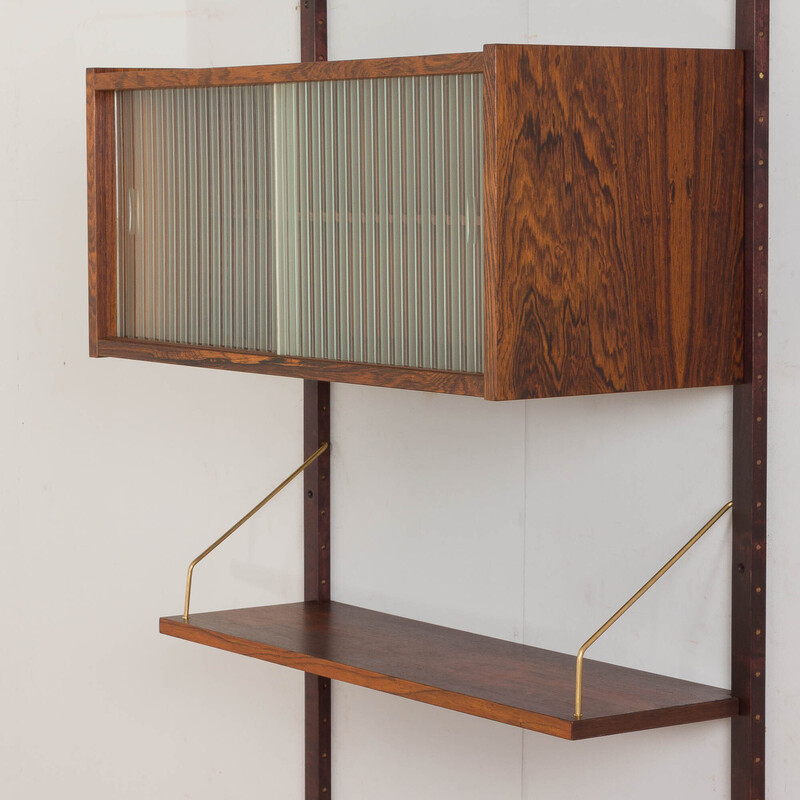 Danish mid century rosewood wall unit by Preben Sorensen for Randers, 1960s