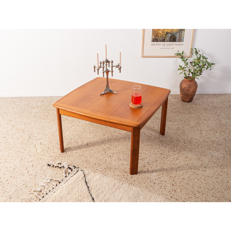 Mesa de café Vintage de teca para Glostrup Møbelfabrik, Dinamarca Anos 60