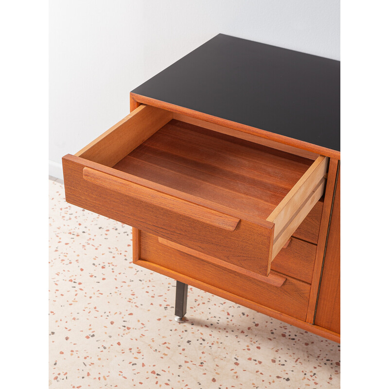 Vintage teak and steel sideboard for Wk Möbel, Germany 1960s