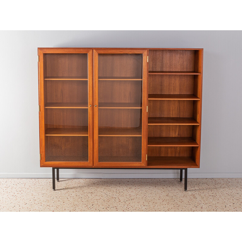 Vintage teak display cabinet by Poul Hundevad, Denmark 1960s