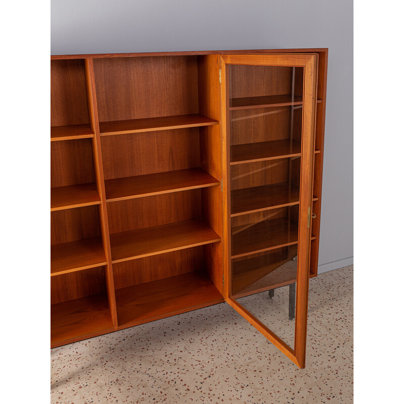 Vintage teak display cabinet by Poul Hundevad, Denmark 1960s