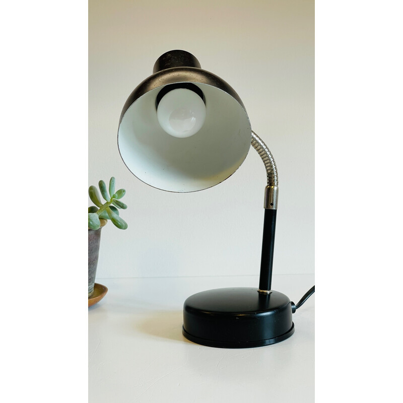 Vintage black industrial lamp, 1960-1970