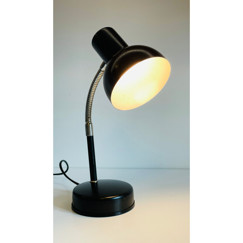 Vintage black industrial lamp, 1960-1970