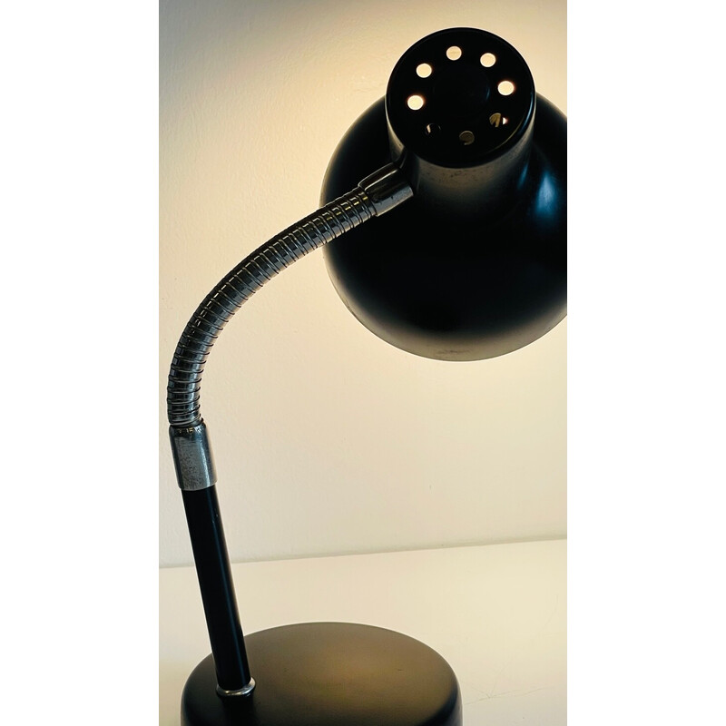 Vintage black industrial lamp, 1960-1970