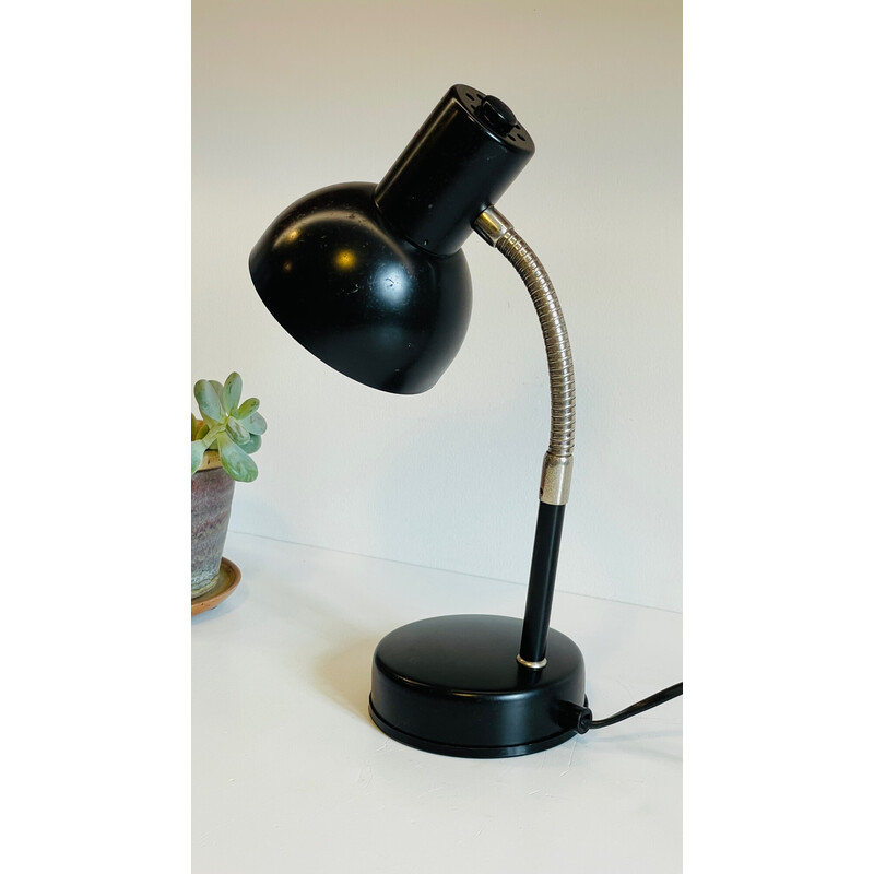 Vintage black industrial lamp, 1960-1970