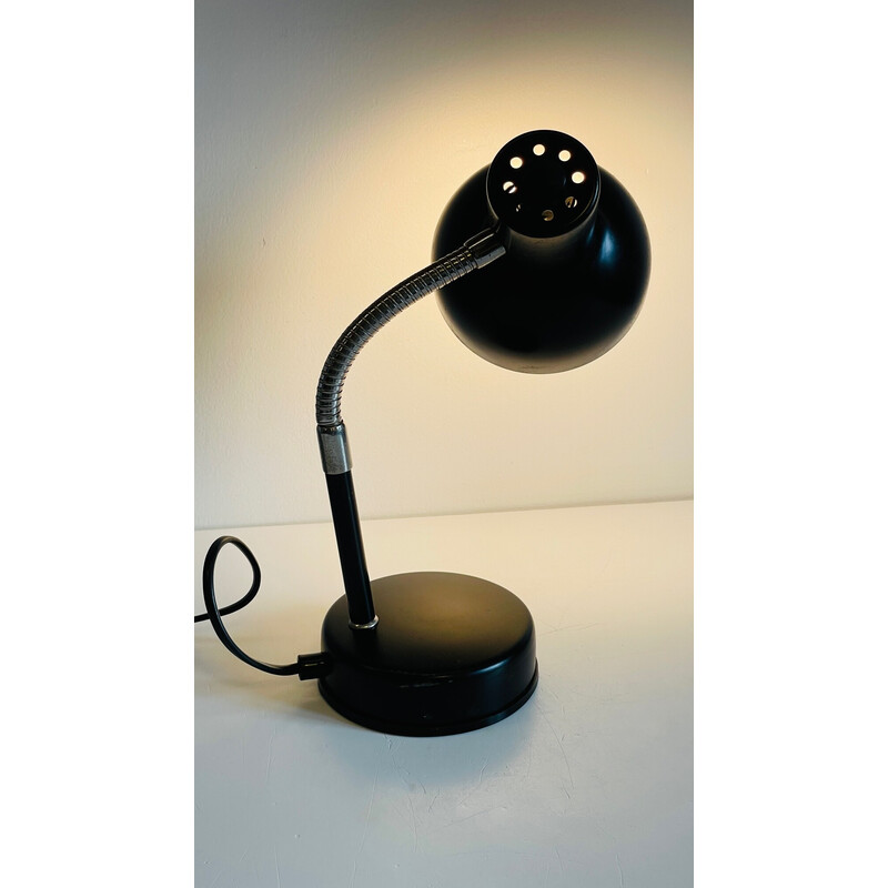 Vintage black industrial lamp, 1960-1970