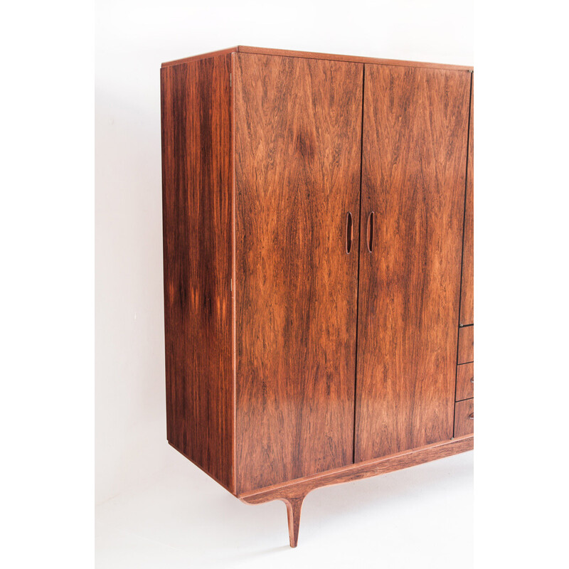 Vintage cabinet with drawers in rosewood, France 1960