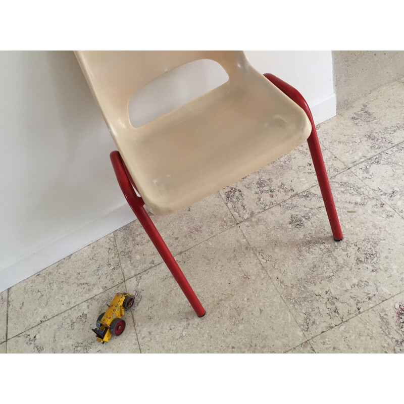 Sedia da scuola vintage per bambini