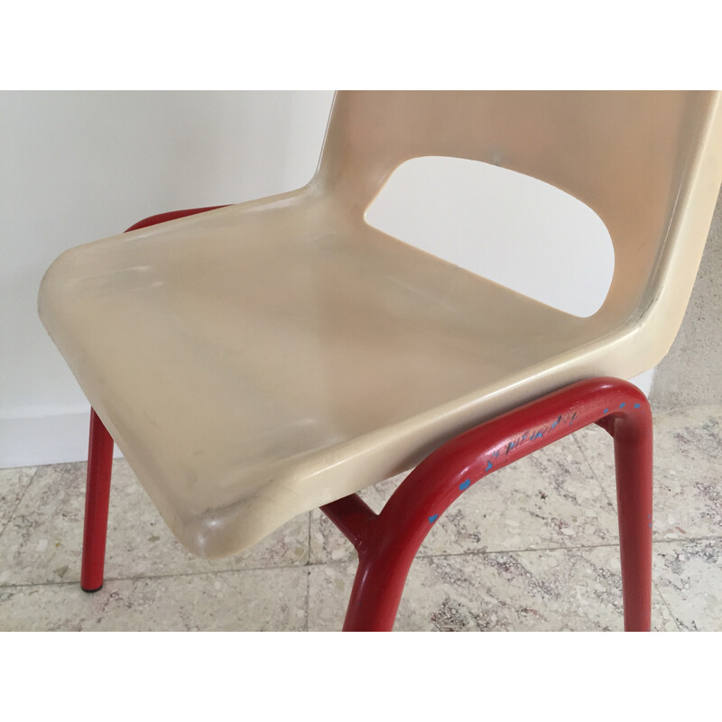 Silla escolar vintage para niños