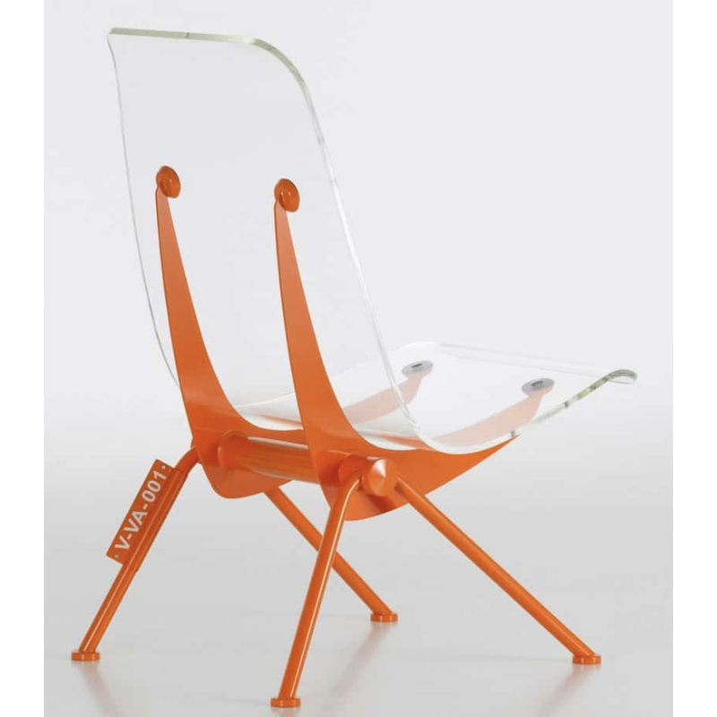 Vintage plexiglas stoel van Jean Prouvé voor Cité Universitaire d'Antony, jaren 1950