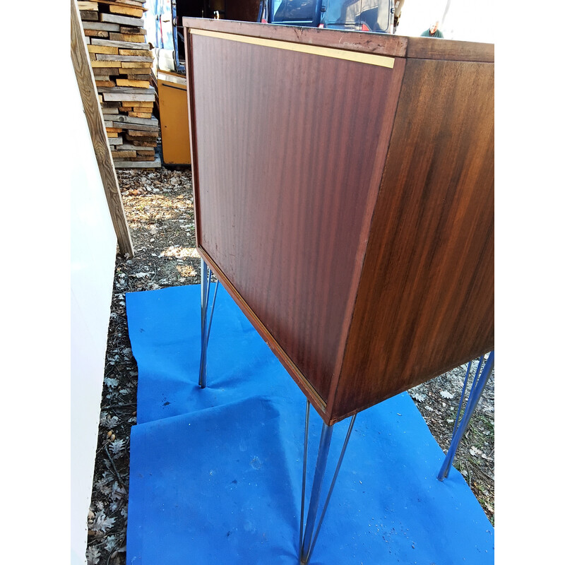 Vintage teak and metal craft furniture