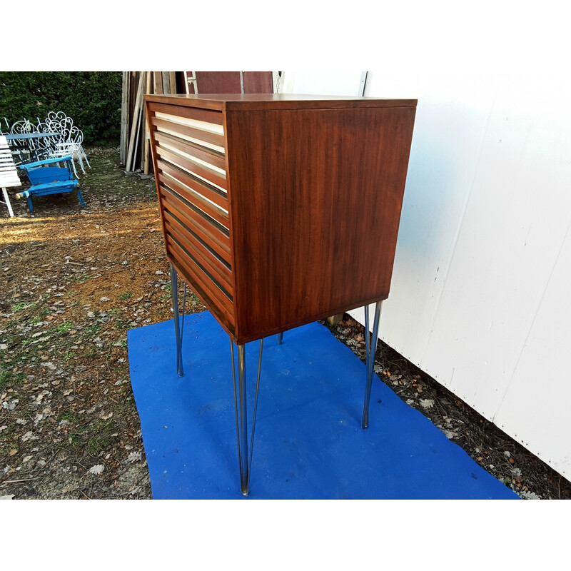 Vintage teak en metalen handwerk meubelen