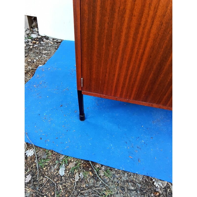 Vintage Scandinavian cabinet in teak and metal