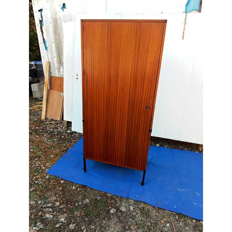 Vintage Scandinavian cabinet in teak and metal