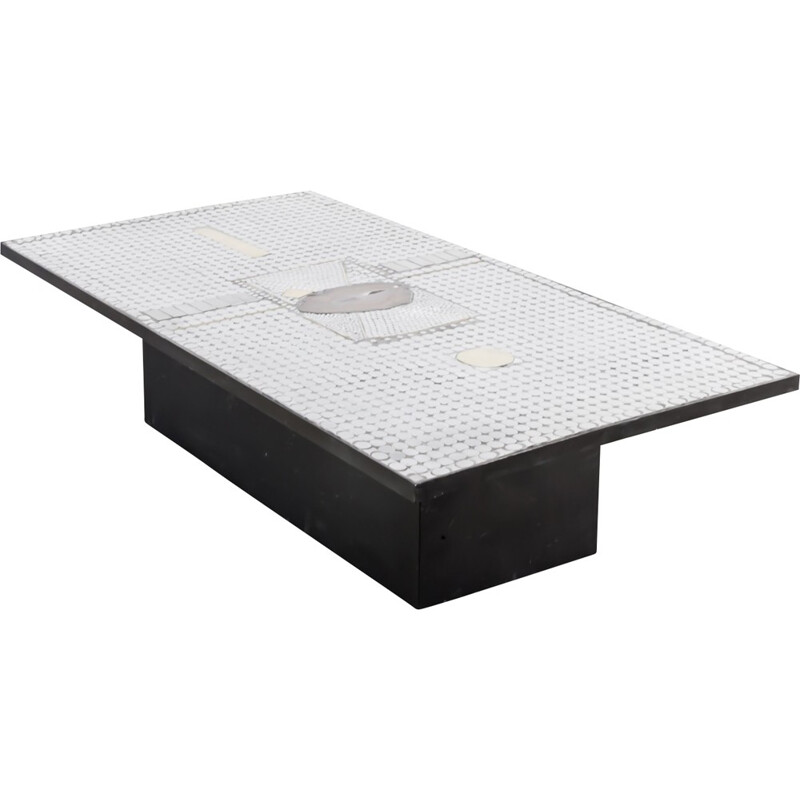 Raf Verjans coffee table with agaat - 1970