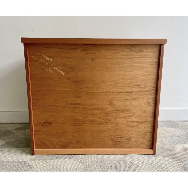 Table de chevet vintage en bois et métal pour G-Plan, Royaume-Uni