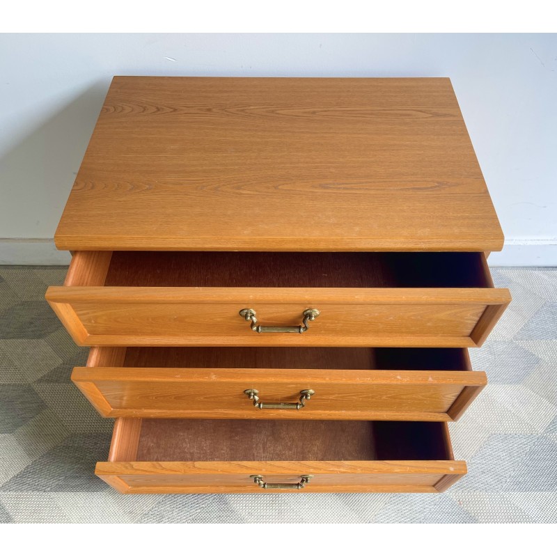 Vintage-Nachttisch aus Holz und Metall für G-Plan, Vereinigtes Königreich