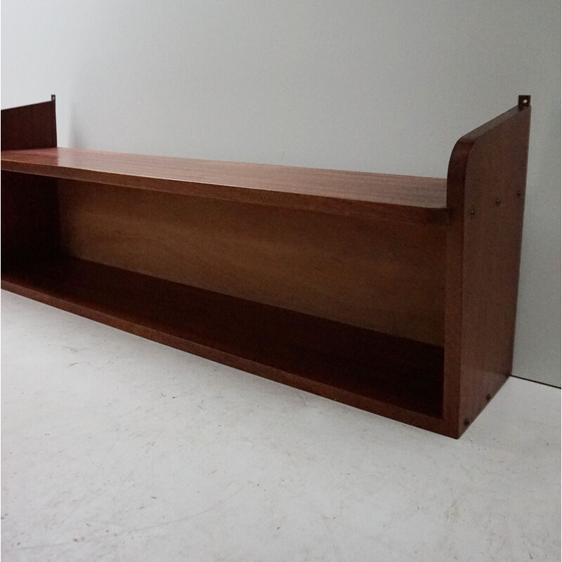 Vintage teak wall shelf by Cees Braakman for Pastoe, 1950s