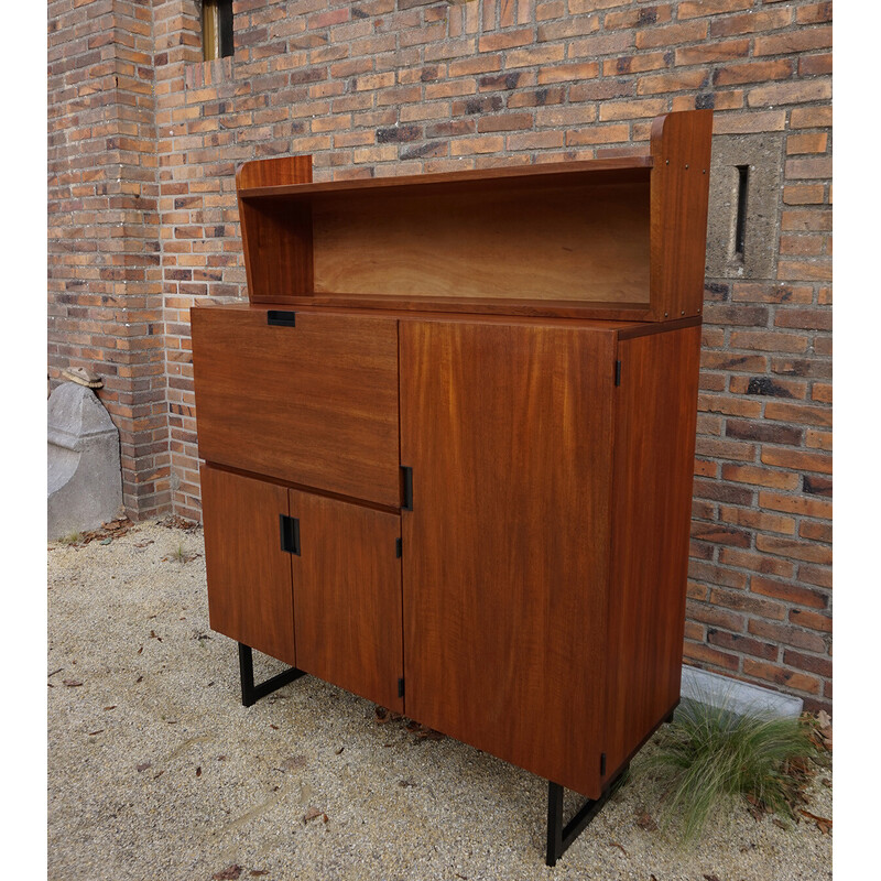 Vintage teak wall shelf by Cees Braakman for Pastoe, 1950s