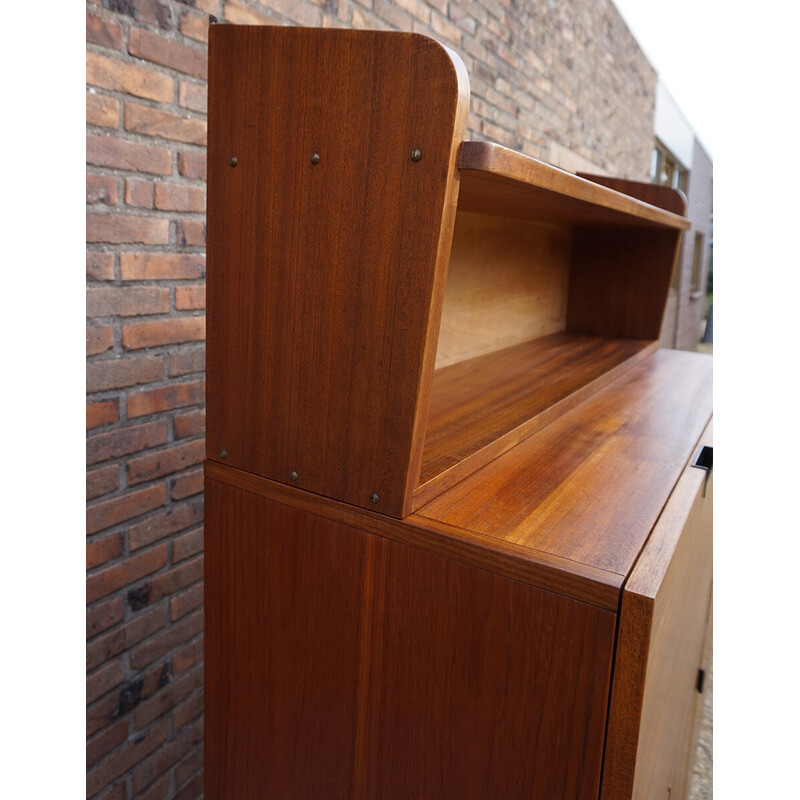 Vintage teak wall shelf by Cees Braakman for Pastoe, 1950s