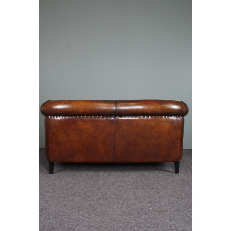 Vintage sheep leather sofa by Thijs