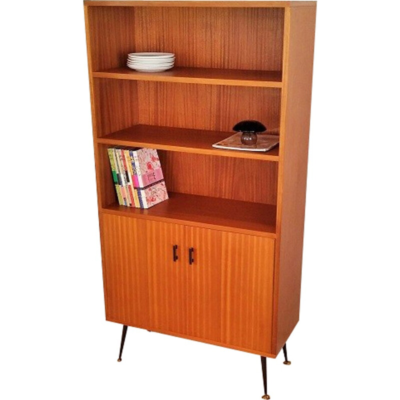 Bookcase with compass legs - 1950s