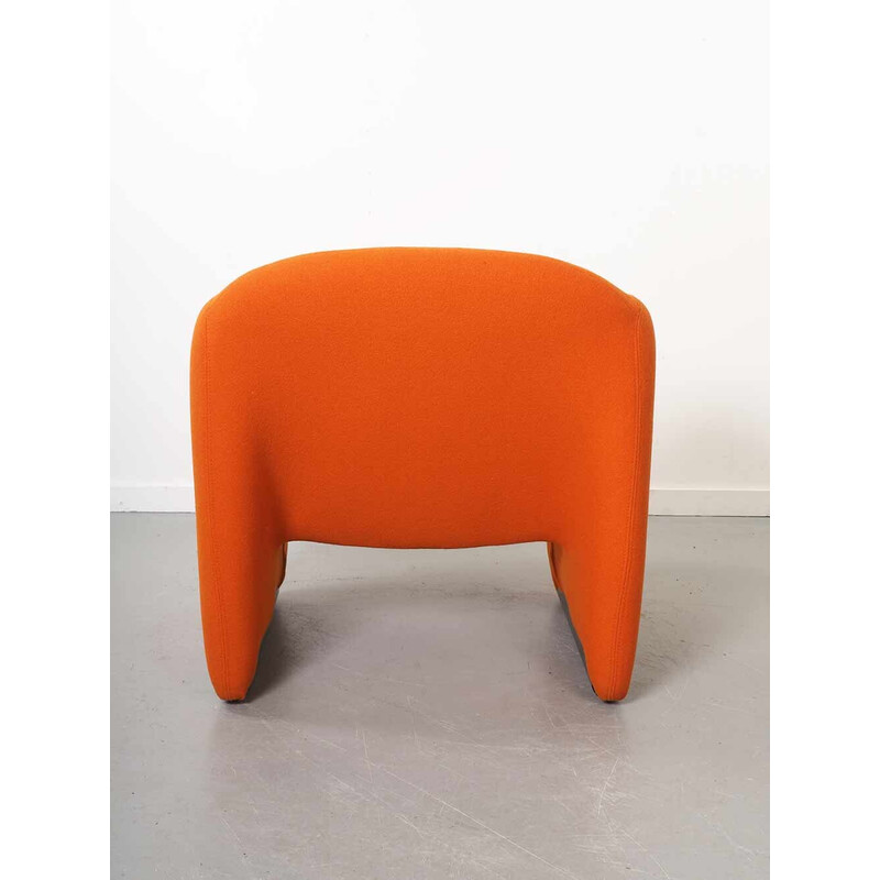 Vintage orange Ben armchair by Pierre Paulin for Artifort, 1980s